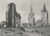 FRANCE. Chateau de Comines c1830 old antique vintage print picture