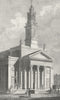 LONDON. St James, Bermondsey 1829 old antique vintage print picture