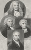 NOTTS. Mansfield; Erskine; Romilly; Eldon c1830 old antique print picture