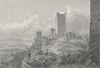 FRANCE. Ruins of Eguisheim near Colmar c1840 old antique vintage print picture