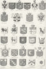 PEERS. Heraldry 1885 old antique vintage print picture