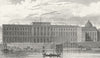 PARIS. Hotel Monnaies. France. Pugin river boats 1834 old antique print
