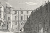 PARIS. Hotel Preux. figure Artist, work 1834 old antique vintage print picture