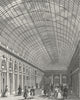 PARIS. Galerie Palais Royal. Dog 1828 old antique vintage print picture