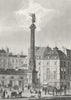 PARIS. Fontaine du Chatelet or Palmier or Victoire 1828 old antique print