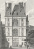 FONTAINEBLEAU. Porte Doree. Paris Military ladies 1828 old antique print