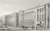 PARIS. Garde Meuble, Place de la Concorde 1834 old antique print picture