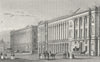 PARIS. Garde Meuble, Place de la Concorde 1828 old antique print picture