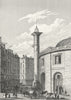 PARIS. Halle au Ble, colonne Medicis pillar  1834 old antique print picture