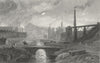 MONMOUTHSHIRE. Nant Glo. Gastineau iron works 1831 old antique print picture