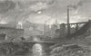 MONMOUTHSHIRE. Nant Glo. Gastineau iron works 1831 old antique print picture