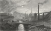 MONMOUTHSHIRE. Nant Glo. Gastineau iron works 1831 old antique print picture