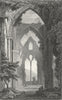 TINTERN. Abbey, Monmouthshire. Monmouth Gastineau c1830 old antique print