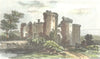 RAGLAN. Castle, Monmouthshire. Monmouth DUGDALE 1835 old antique print picture