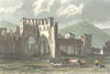 LLANTHONY. Abbey, Monmouthshire. Monmouth DUGDALE 1835 old antique print
