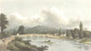 MONMOUTH. Uske, Monmouthshire. Westall river bridge 1830 old antique print