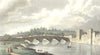 MONMOUTHSHIRE. Newport. Westall river bridge 1830 old antique print picture