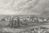 LINCS. Gainsborough. Saunders 1836 old antique vintage print picture