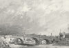 LINCS. Gainsborough bridge. Saunders Barge 1836 old antique print picture