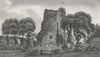 MIDDX. South Mimms. Hughson 1805 old antique vintage print picture