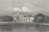 NEWSTEAD ABBEY. ex House of Lord Byron. DUGDALE c1840 old antique print