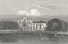NEWSTEAD ABBEY. ex House of Lord Byron. DUGDALE c1840 old antique print