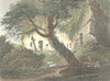 NORTHUMBS. Warkworth Hermitage. DUGDALE 1835 old antique vintage print picture