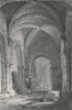 BUILDINGS. Castle Chapel, Newcastle. NORTHUMBS Allom 1832 old antique print