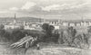 LEICS. Leicester, Leicestershire. DUGDALE  c1840 old antique print picture