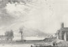 LINCS. Ferry, Trent. Saunders Steam Boat 1836 old antique print picture