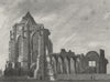 LINCS. Crowland Abbey. Saunders 1836 old antique vintage print picture