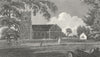 LONDON. Edgware. Hughson 1805 old antique vintage print picture