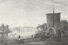 SURREY. Staines bridge, Middlesex. Mddx. river boats 1815 old antique print