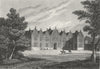 LONDON. Harefield Place, Middlesex. Mddx. Horses 1815 old antique print