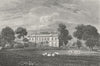 STANMORE. House Lady Aylesford, Mddx. Sheep 1815 old antique print picture