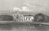 NEWSTEAD ABBEY. ex House of Lord Byron. DUGDALE c1840 old antique print