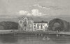 NEWSTEAD ABBEY. ex House of Lord Byron. DUGDALE c1840 old antique print
