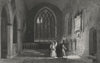 NOTTS. Monument Byron, Hucknall Church. Night 1836 old antique print picture