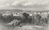 LEICS. Leicester, Leicestershire. DUGDALE c1840 old antique print picture