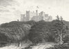 LEICS. Belvoir Castle. Saunders Woodlands 1836 old antique print picture