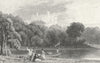 LEICS. Belvoir Castle, Leicestershire. DUGDALE c1840 old antique print picture