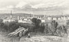 LEICS. Leicester, Leicestershire. DUGDALE c1840 old antique print picture