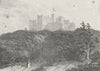 LEICS. Belvoir Castle. Saunders Woodlands 1836 old antique print picture