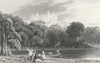 LEICS. Belvoir Castle, Leicestershire. DUGDALE c1840 old antique print picture