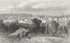 LEICS. Leicester, Leicestershire. DUGDALE c1840 old antique print picture