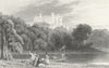 LEICS. Belvoir Castle, Leicestershire. DUGDALE c1840 old antique print picture