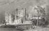 CASTLE ASHBY. Ashby zouch, Leics. Leics  1836 old antique print picture