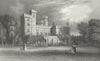 ISLE OF WIGHT. East Cowes Castle, John Nash c1840 old antique print picture