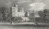 ISLE OF WIGHT. East Cowes Castle, John Nash c1840 old antique print picture