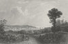 ISLE OF WIGHT. Cowes, Bartlett c1840 old antique vintage print picture
